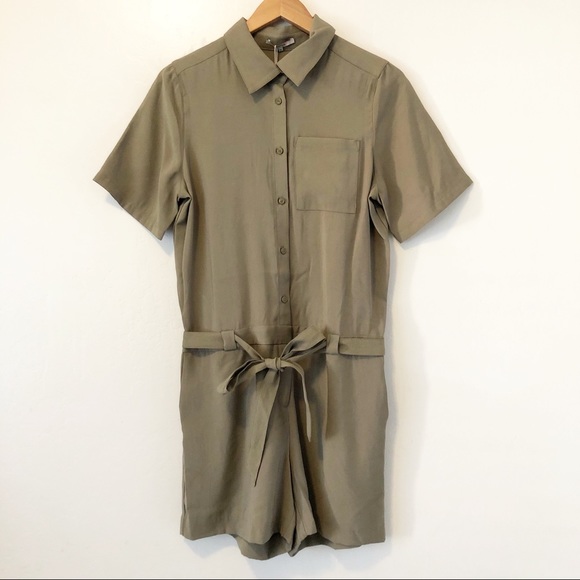 FRNCH Pants - FRNCH Green Utility Romper